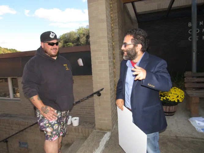 Congressional Candidate Ace Parsi Visits, Advocates For Cameron